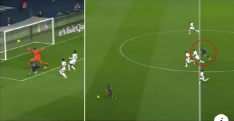 Mbppe turned into Formia 1 to score goal after a mad 38km/h welcome against Monaco