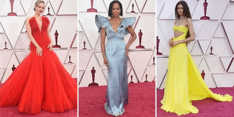 Lo que las estrellas llevaban en la alfombra roja de Oscars 2021