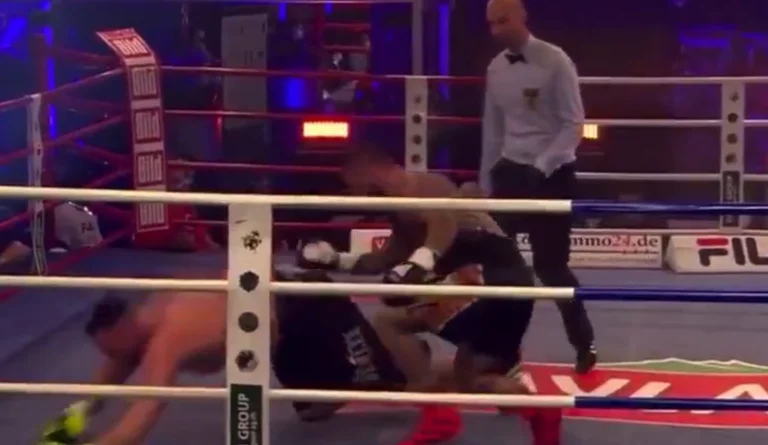 Senad Gashi a brutalement nommé le boxeur deux ou trois fois plus grand que lui-même