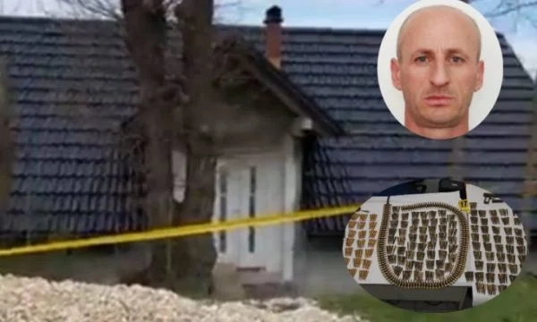 Armes lourdes et munitions, c'est ce que la police a saisi chez le suspect de Peja.