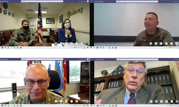 Cosnets and Pentagon official talk to Mehea Rama about the phase of converting KSF into military