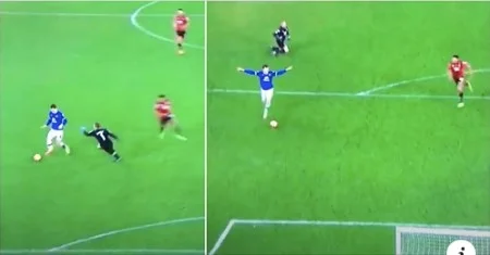 When Ross Barkley turned into an artist of idiotism, celebrating without putting the ball in the net.