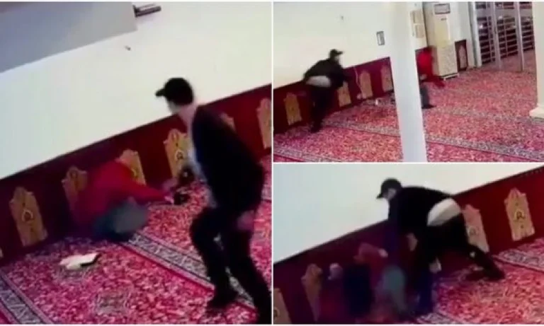 Heavy view: Video of stab attack published within mosque in Tirana