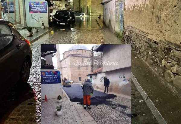 Ahmeti dit que la rue de calandre n'était pas couverte d'asphalte