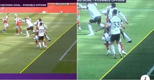 Danny Ceballo's goal was canceled with a funny VAR decision