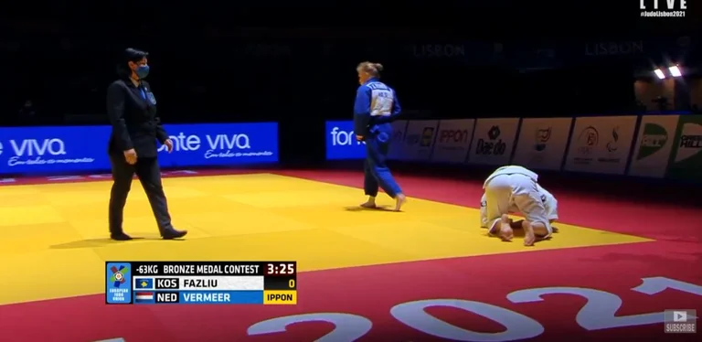 No medal for Laura Fazliu, defeated by Dutch opponent
