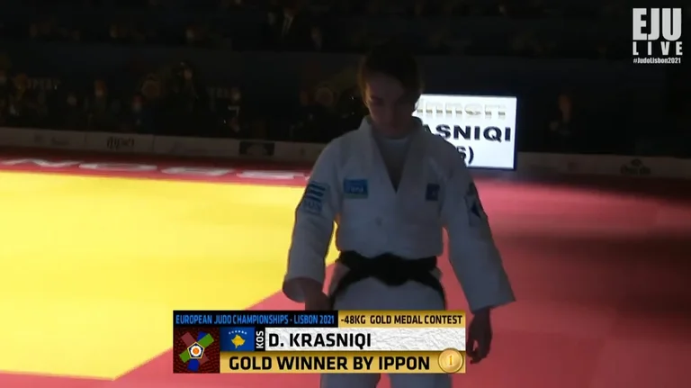 Distria Krasniqi remporte l'or au Championnat d'Europe