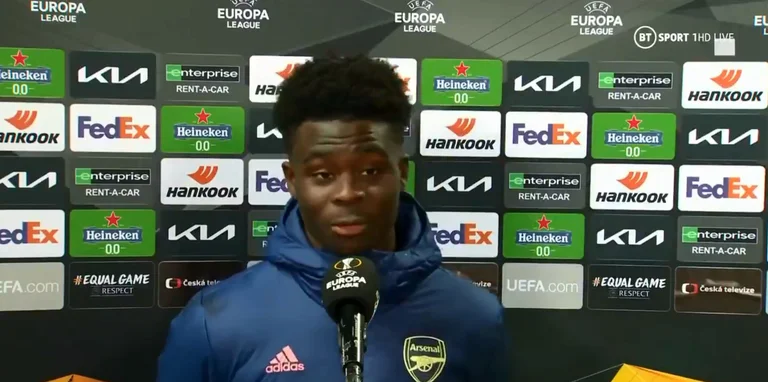 Reagon Saka après Arsenali démoolo Slavia Prague: Nous étions formidables pour commencer.