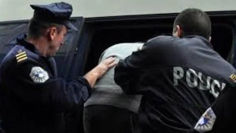 Arrested by a man in Fushe Kosovo, she is also seen with a child