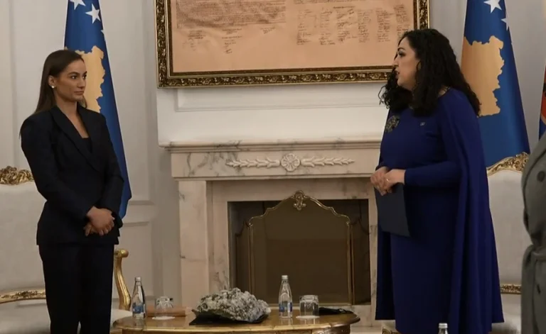 Majlinda Kelmendi es la primera invitada a la Presidencia