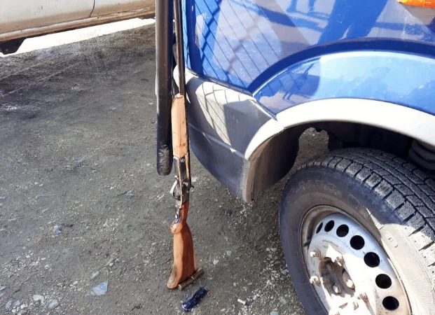 This is the weapon that was allegedly used for the murder of 15-year-old in Drenas