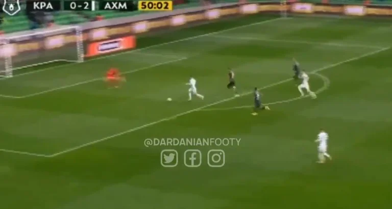 Bernard Berisha brilliantly scored two goals against Krasnodar