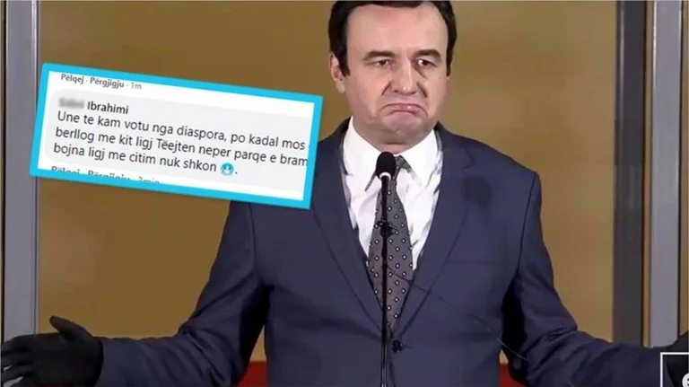 Kurti angrys even his voters, there are severe reactions: I voted you out of the diaspora, but cadal don't shit.