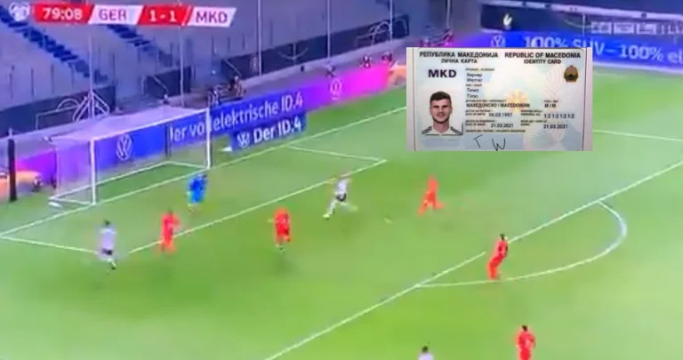 Northern Macedonia offers ID as thank you Werner after terrible defeat at the open gate