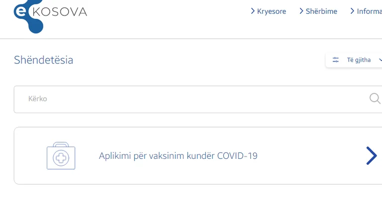 Faqja zyrtare ku mund të aplikoni për të marrë vaksinën anti-Covid në Kosovë