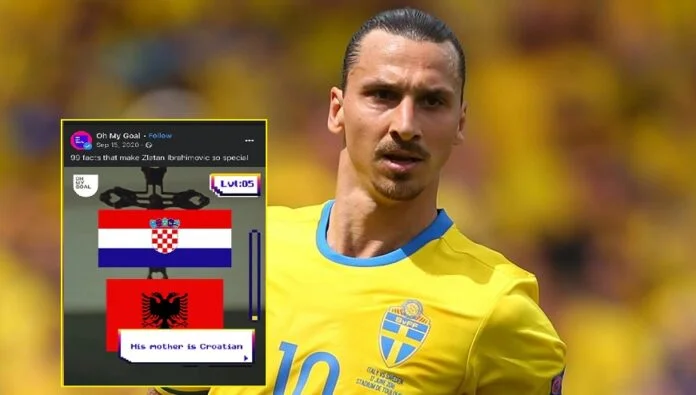 Faqja gjigante e futbollit: Nëna e Ibrahimoviqit është kroate, me origjinë shqiptare