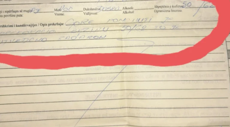 Shoferi kosovar nervozohet me Policinë e Kosovës: I shkruajnë gjobë në gjuhën serbe