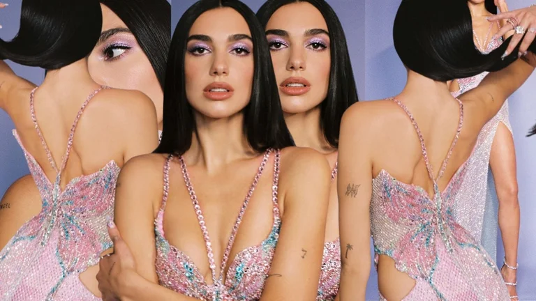 Fustani i Dua Lipës për “Grammy” u punua për 1500 orë dhe iu vendosën 55 mijë kristale