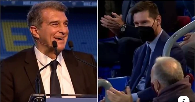 Laporta i thotë në sy Messit që po e shikonte nga tribuna: Të dua Leo