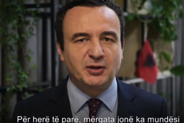 Kurti me video-mesazh për mërgatën shqiptare të Maqedonisë V: E përmend Gruevskin