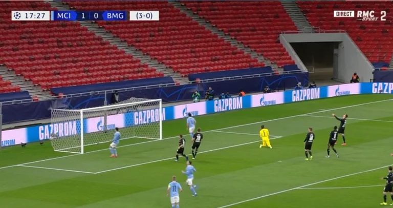 Man City kryen punën kundër Monchengladbachut për 18 minuta: Shënojnë de Bruyne e Mahrez