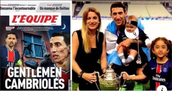 L’Equipe po kritikohet rëndë për titullin ‘zotërinj hajdutë’ në ballinë pas vjedhjes në shtëpinë e Di Marias