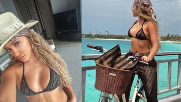 Angelina Havergjille commence la journée avec une vue magnifique des vacances