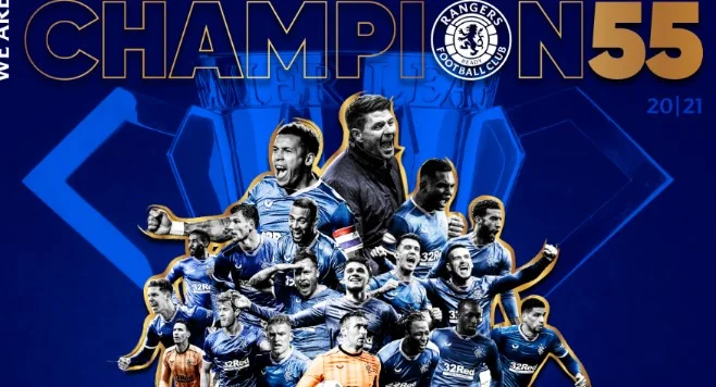 Rangers con Steve Gerrad proclamato campione della Scozia