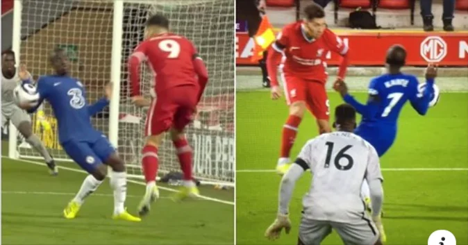 Fußballfans können nicht glauben, dass Liverpool nach diesem Cante Touch keine Strafe gewonnen hat.