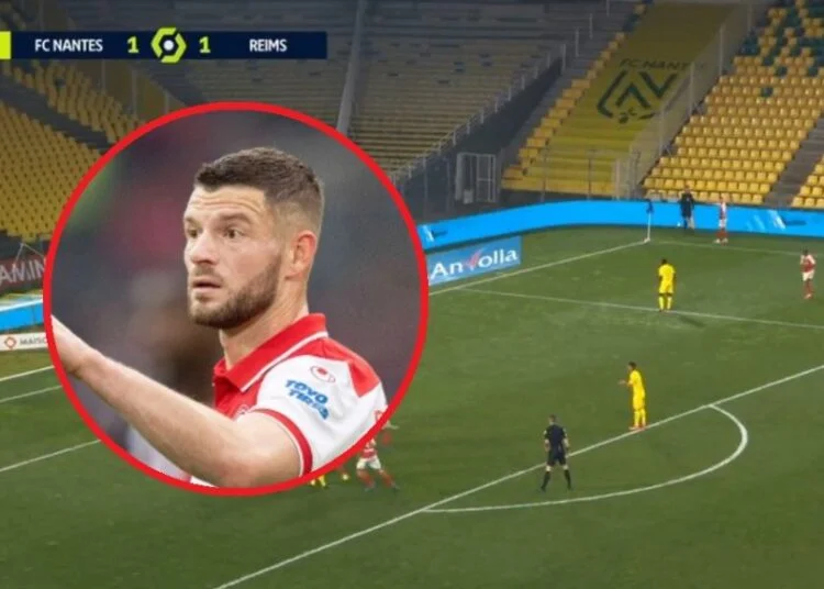 Der Moment, in dem Valon Berishas Bogenzug drei Punkte nach Reims bringt