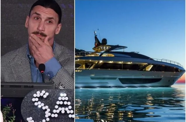 Sanremo: Aquí está el súper yate donde Ibrahimovic se queda.