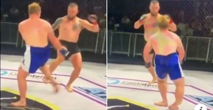 Der Schlag aus der Hölle bricht das Bein des MMA-Kriegers