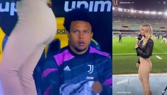 Il reporter DAZN è impressionato da McKenneen con la schiena, l'immagine sta facendo impazzire i social network.