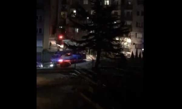 Feuer in einer Anlage in Ulpiana Nachbarschaft in Pristina, Polizeidetails