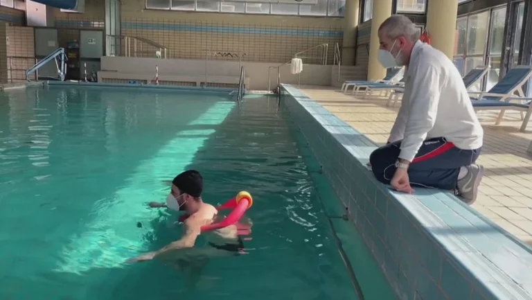 Doctors in Italy, after Avid, recover with physical therapy in thermal waters