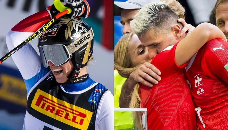 The wife of Valon Behram, first in ski launch discipline