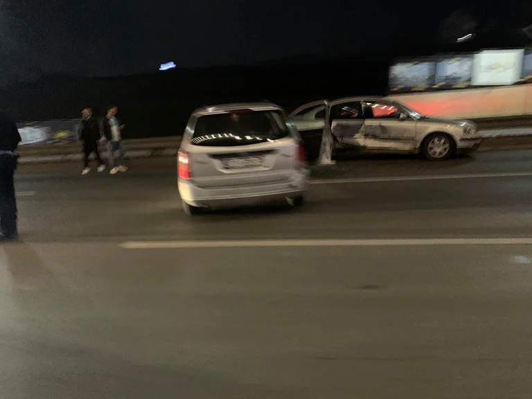 Traffic accident between two cars in Veternik