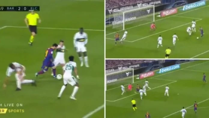 Who said that Lionel Mess has released: That's when five Elche players can't stop it.