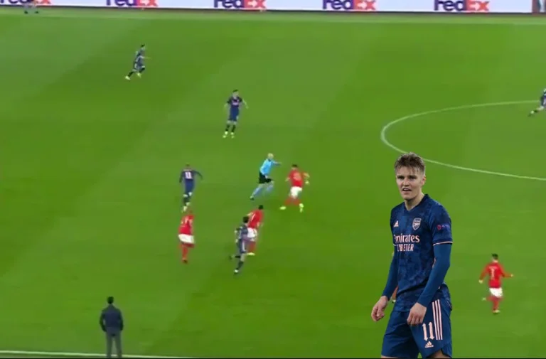 Martin Odegaard reminded us of Messus Ozil's brilliant performance against Benfya
