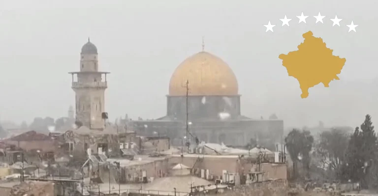Israel recognised Kosovo: Snow in Jerusalem (Video)