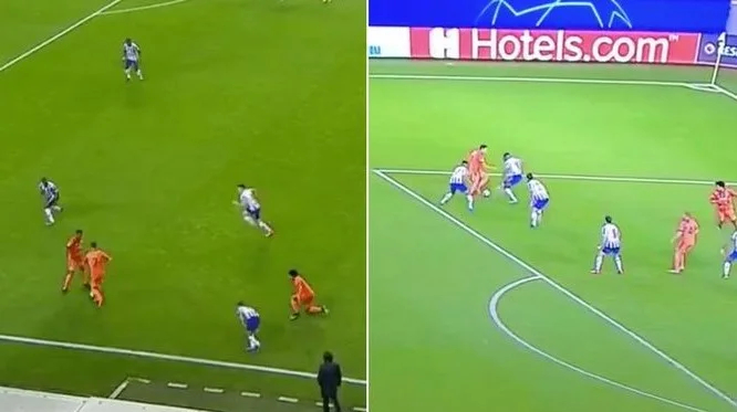 Tutto strano sul Juventu match di ieri sera, Cristiano Ronaldo si è fermato dal suo collega. Ecco la reazione frustrante.