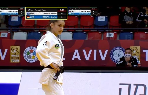 Majlinda Kelmendi wundersam startet Grand Slam bei Tel Aviv und besiegt ihren Gegner aus Deutschland