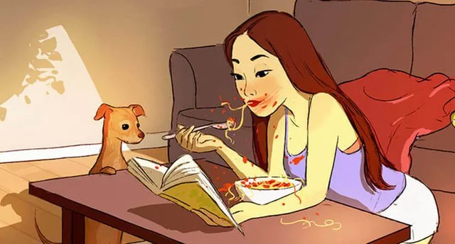 Mexican illustration shows how great it is to live alone
