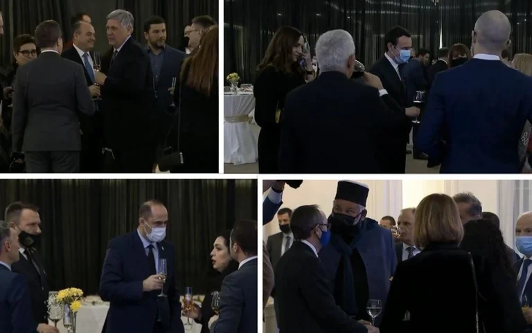 The debate didn't get together, but Kurt goes to the party where Hot's Hoxhaj is.