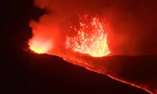 The infamous volcano once again explodes