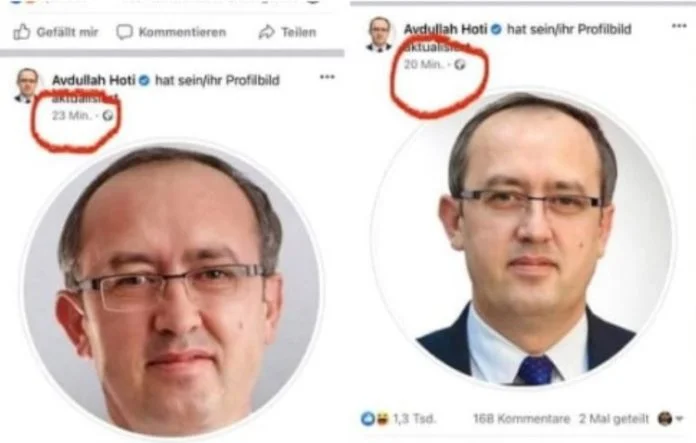 Hoti sta diventando comodo con le foto del profilo di Facebook