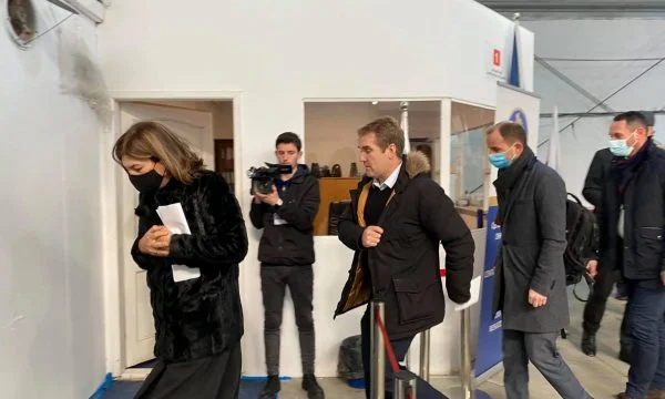 Valdete Daka visits the Counting and Results Centre