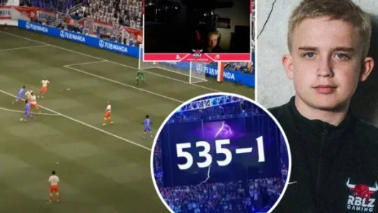 Il 15enne danese di 535 vittorie a FIFA gioco è stato sconfitto oggi con risultati profondi