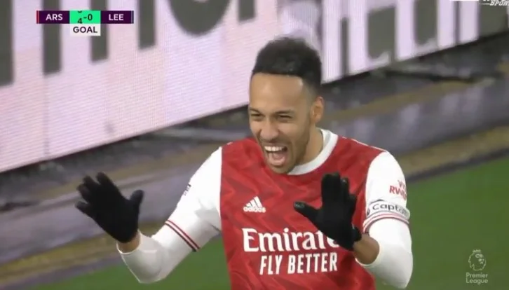 Aubameyang completes his affairs. It causes debax Leeds, alone.