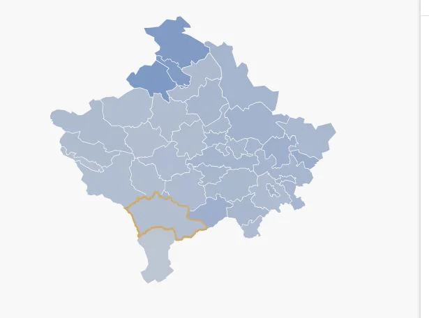 This is the percentage of voting in every municipality in Kosovo